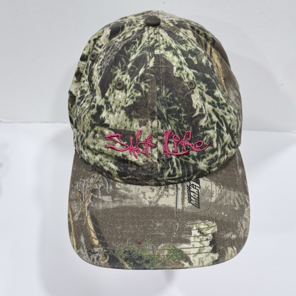 Salt Life Women's Baseball Cap Hat Camo Pattern OSFM Adjustable Strap